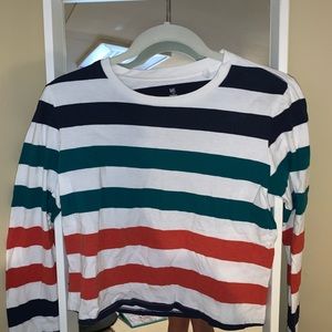 Multi color striped t shirt